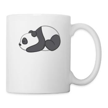 Panda - Panda T-Shirt - Pandamotiv - Schlafen - Tasse - Weiß - Rechts