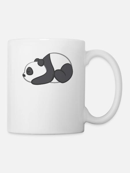Panda - T-shirt Panda - Motif Panda - Sommeil - Mug blanc - blanc