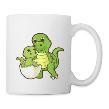 Daddysaurus - Cadeau assorti de famille drôle - Mug blanc - blanc - Droite