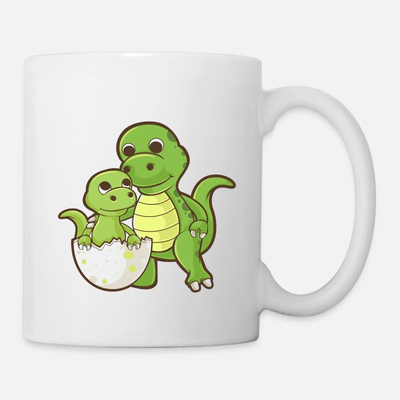 Daddysaurus - Cadeau assorti de famille drôle - Mug blanc - blanc