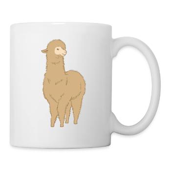 Alpagas - Mug blanc - blanc - Droite