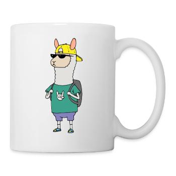 Alpagas - Mug blanc - blanc - Droite