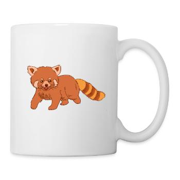 Roter Panda - Tasse - Weiß - Rechts