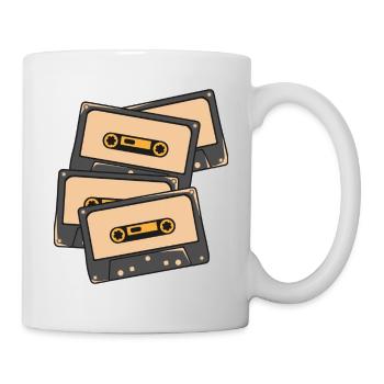 Audiotape - Mug blanc - blanc - Droite