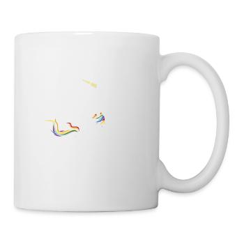 C'est mon cadeau de licorne de chemise de yoga - Mug blanc - blanc - Droite