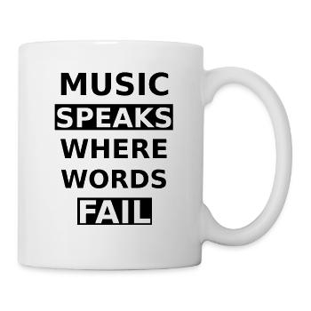 Music - Tasse - Weiß - Rechts