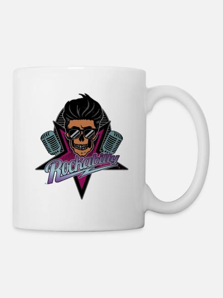 Rockabilly pour toujours - Mug blanc - blanc