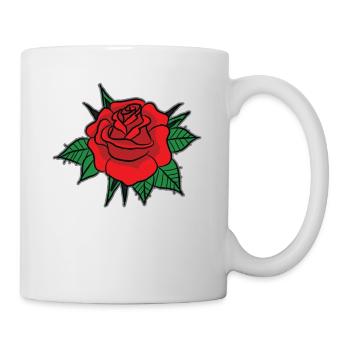 Rose Tee Shirt - Mug - white - Right