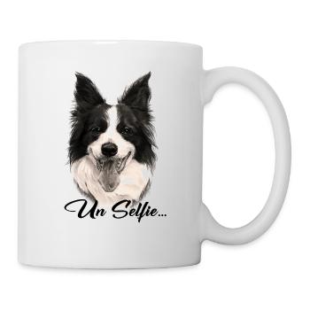 Border Collie Hund - Tasse - Weiß - Rechts