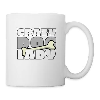 Dame de chien folle - Mug blanc - blanc - Droite