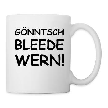 funny saying Ossi Saxon dialect - Mug - white - Right