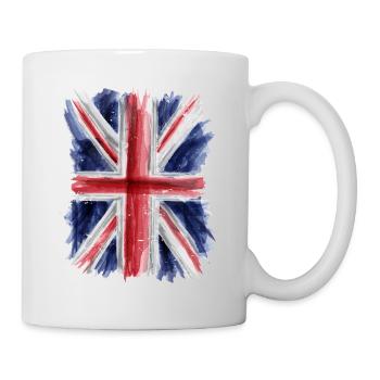 Britische Flagge - Tasse - Weiß - Rechts