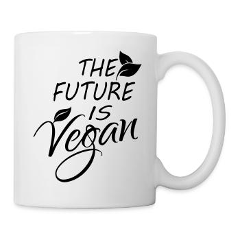 Vegan is the future - Mug - white - Right