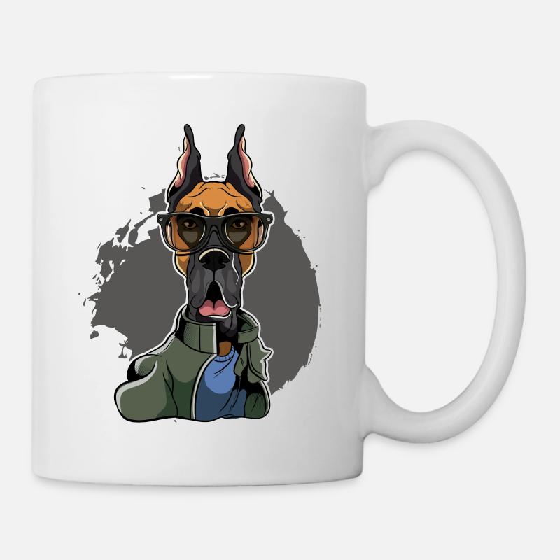 Great Dane - Deutsche Dogge - Tasse - Weiß