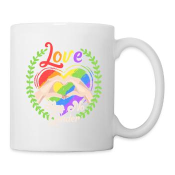 L'amour n'a pas de sexe Gay Pride LGBT Gift - Mug blanc - blanc - Droite