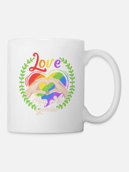 L'amour n'a pas de sexe Gay Pride LGBT Gift - Mug blanc - blanc