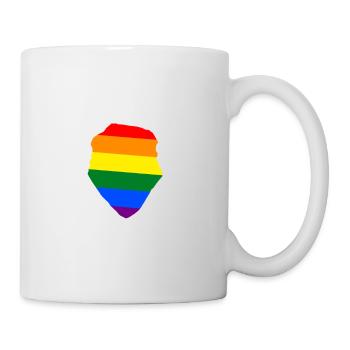 Supergay Gay Pride LGBT LGBTQ Q Queer cadeau - Mug blanc - blanc - Droite