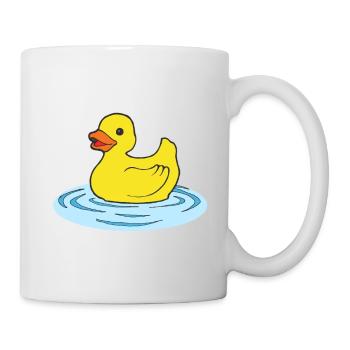 Badeente - Tasse - Weiß - Rechts
