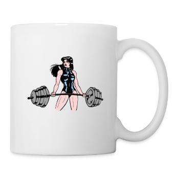 Frauen Krafttraining - Tasse - Weiß - Rechts