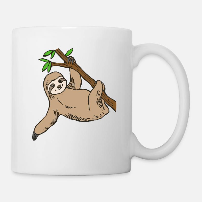 Faultier - Tasse - Weiß
