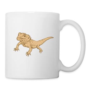 dragon barbu - Mug blanc - blanc - Droite