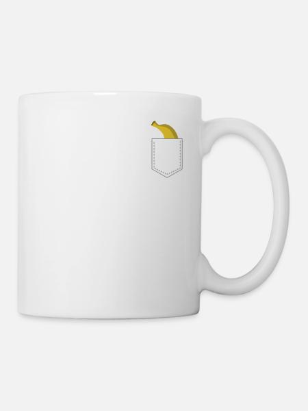 banane - Mug blanc - blanc