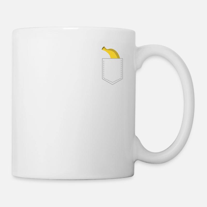 banane - Mug blanc - blanc