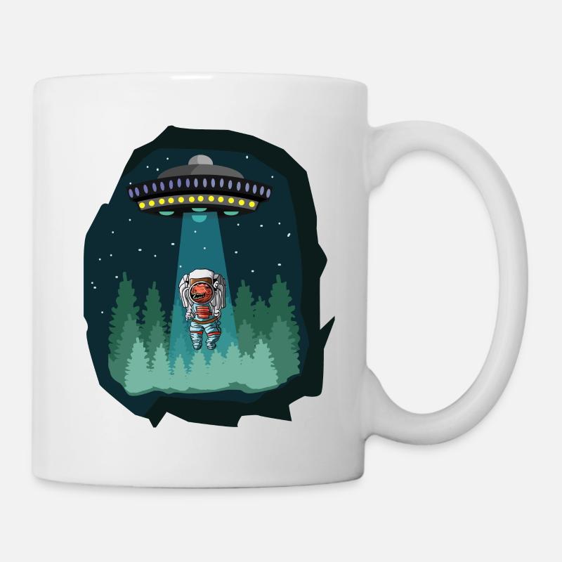 Weltraum Astronaut Dinosaurier - Tasse - Weiß