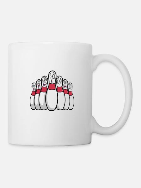 Kegel Gott - Tasse - Weiß