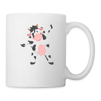 Dabbing Kuh Cool Vegetarier Vegan Veganer Lustig - Tasse - Weiß - Rechts