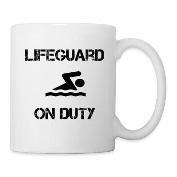 Lifeguard on Duty - Tasse - Weiß - Rechts