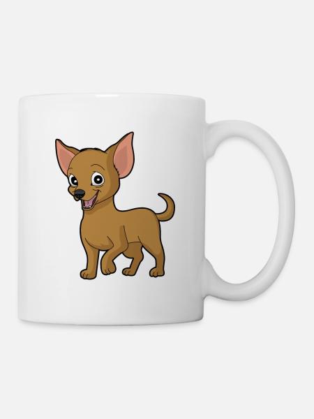 Kleiner süßer Chiwawa Hund - Tasse - Weiß