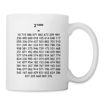 Mathe - Tasse - Weiß - Rechts