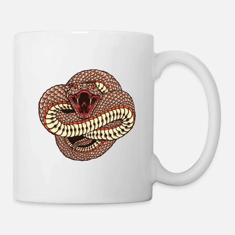 Snake Snake Tattoo - Mug - white