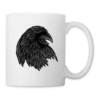 Raven Rabe - Tasse - Weiß - Rechts