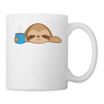 Sloth - Lazy - Sloth T-Shirt - Morning Muffle - Mug - white - Right
