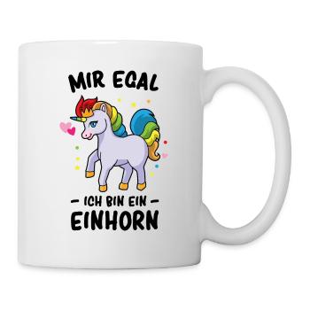 I do not care I Am A Unicorn - Horse Gift - Mug - white - Right