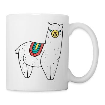 Alpaka - Tasse - Weiß - Rechts