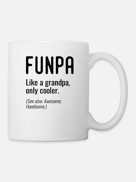 Funpa Funny grandfather - Mug - white