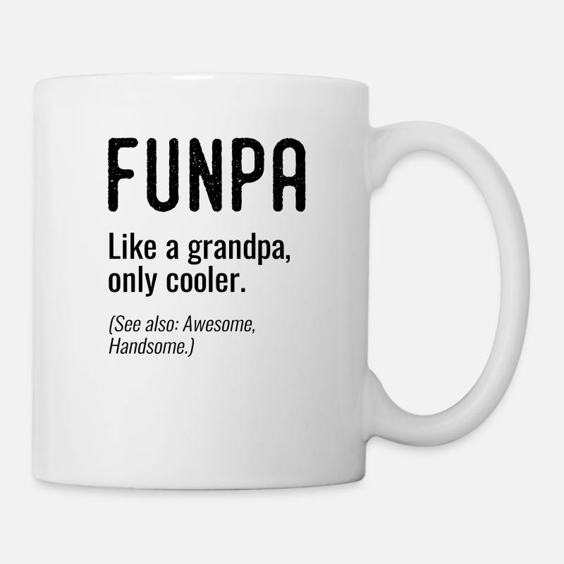 Funpa Funny grandfather - Mug - white