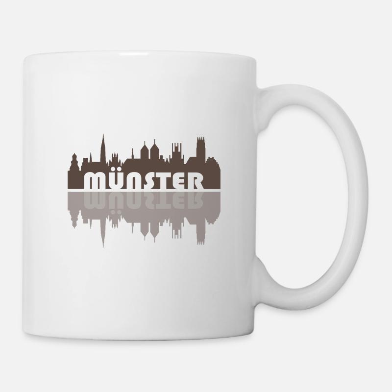 Münster Skyline | Geschenk - Tasse - Weiß