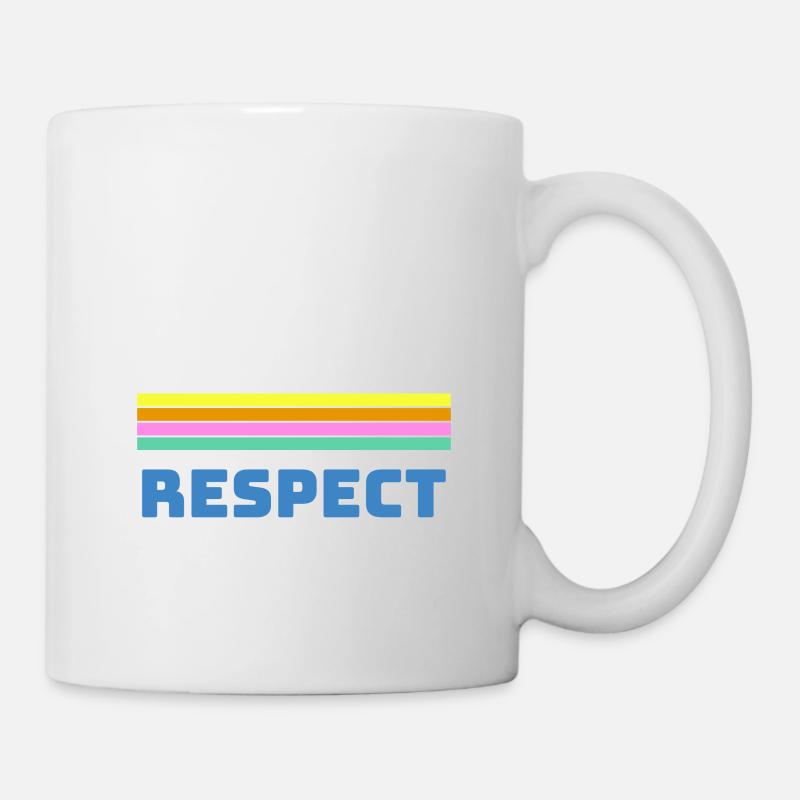 Respect the man in the ice cream van - Tasse - Weiß