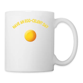Ei-Celent Day Shirt Spiegelei Frühstück Geschenk-Idee - Tasse - Weiß - Rechts