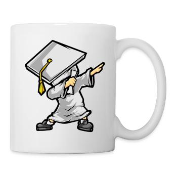 Dabbing Graduate - cadeau drôle de Graduation - Mug blanc - blanc - Droite