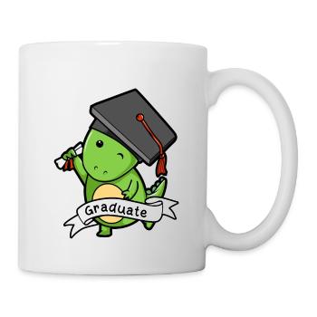 Pre-K graduate Dinosaur - Funny Graduation Gift - Mug - white - Right