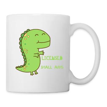 Licensed to carry small Arms - Funny Gift - Mug - white - Right