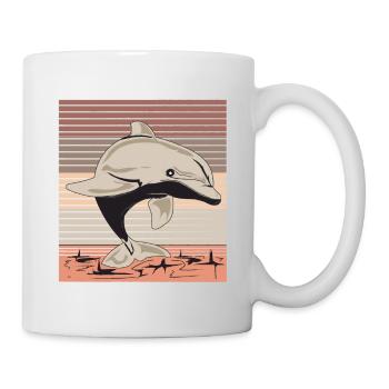 Delfin - Tasse - Weiß - Rechts