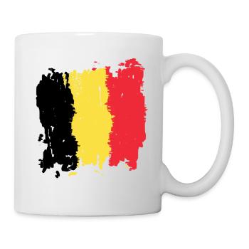 Belgium Flag - Belgique drapeau - België vlag - Mug - white - Right