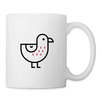 Süßer Vogel - Tasse - Weiß - Rechts