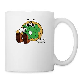 Donut with frosting candy sugar sprinkles - Mug - white - Right